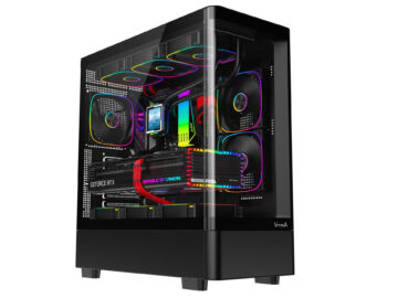 VỎ MÁY TÍNH VITRA TITAN EVO215 BLACK KÈM 3 FAN MIRROR INFINITY ARGB (ATX/TopRad360/Curve Glass)
